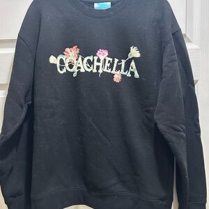 Coachella Black Women's Crew Neck sweatshirt Size Large